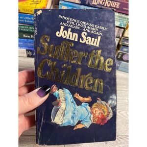 John Saul Suffer the Children Horror Novel 1977 1st Printing Vintage Paperback